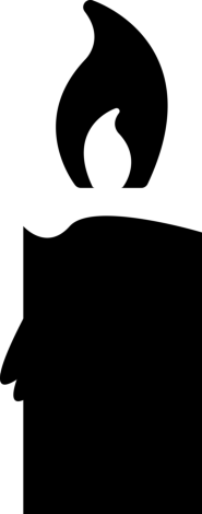 Candle Burning Outline Svg File, Free Vectors File
